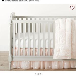 Monique Lhuillier Pottery Barn Kids Ethereal crib skirt